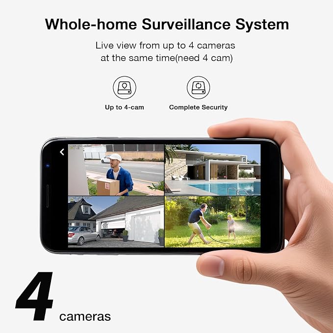 SEHMUA- 4MP Security Cameras Wireless Outdoor Home System, 2-Cam Kit, No - Image 4