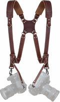 Padwa Lifestyle Dark Brown Dual Camera Harness by PadwaLifestyleCameraStrap