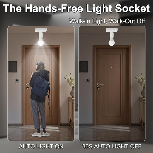 Simple Auto On/Off Motion Sensor Light Socket - Image 3