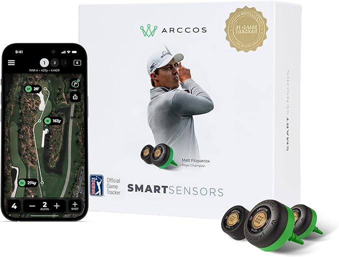 Arccos Smart Sensors: Automatic Golf Game Tracking System, A.I. Powered GPS by ArccosGolf