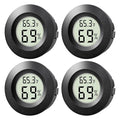 4-Pack Mini Hygrometer Thermometer Indoor Outdoor Round Humidity Meter by Unknown