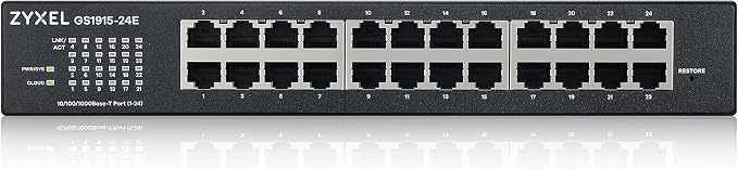 Zyxel 24 Port Ethernet Switch | Smart Managed Gigabit Network Switch | 24x GbE - Image 2