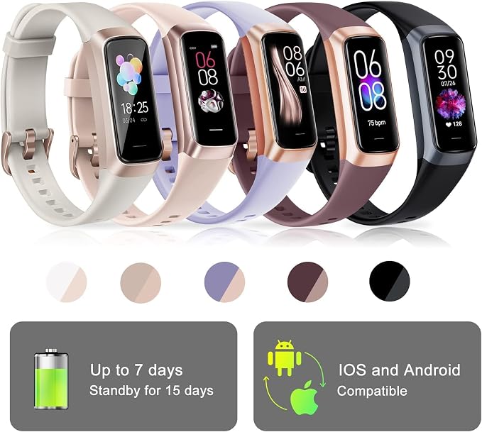Fitness Tracker with 24/7 Heart Rate, Health Tracker with Step Counter Calories - Image 7