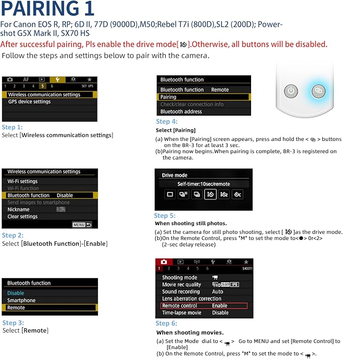 AODELAN Rechargeable Wireless Shutter Release - Image 7