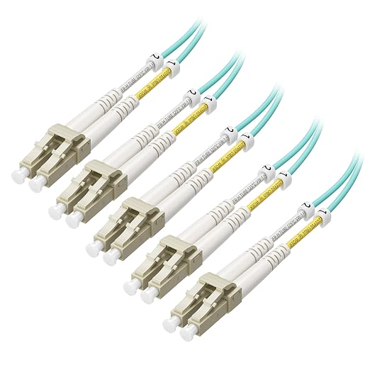Cable Matters 5-Pack OM3 LC to LC Fiber Patch Cable - 2m / 6.6ft by CableMatters