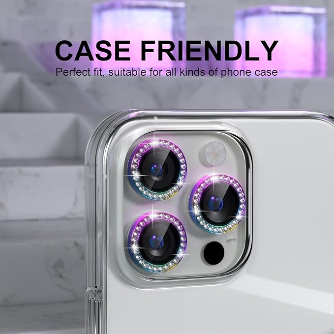 Choiche Compatible for iPhone 16 Pro/iPhone 16 Pro Max Camera Lens Protector - Image 4