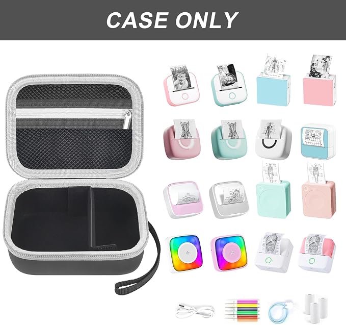 ANKHOH Label Maker Case for Memoking T02/ for Phomemo M02/ M02S/ M02 Pro/ Q30S/ - Image 2