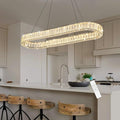 HAIXIANG LED Long Chandeliers for Dining Table Modern Chandelier Dimmable by HAIXIANG