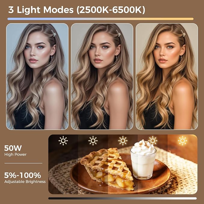18 inch Ring Light with Tripod Stand - Image 2