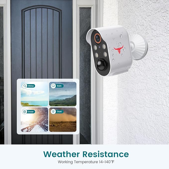 1080P Wireless Security Camera Outdoor, Battery Powered, AI Human Detection - Image 7