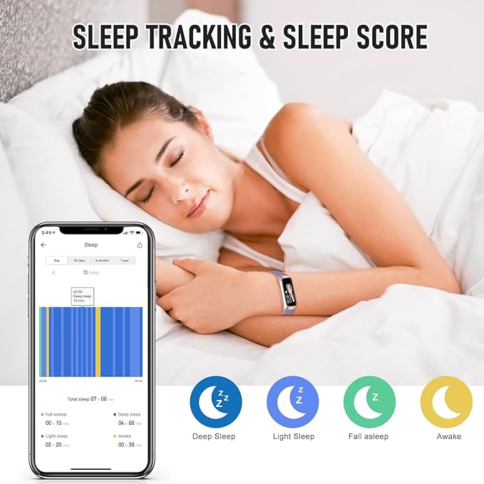 Fitness Tracker with 24/7 Heart Rate, Health Tracker with Step Counter Calories - Image 4