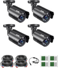 ZOSI 4PK 1920TVL 1080P Security Camera 3.6mm Lens 2MP CCTV Camera Home Security by ZOSI