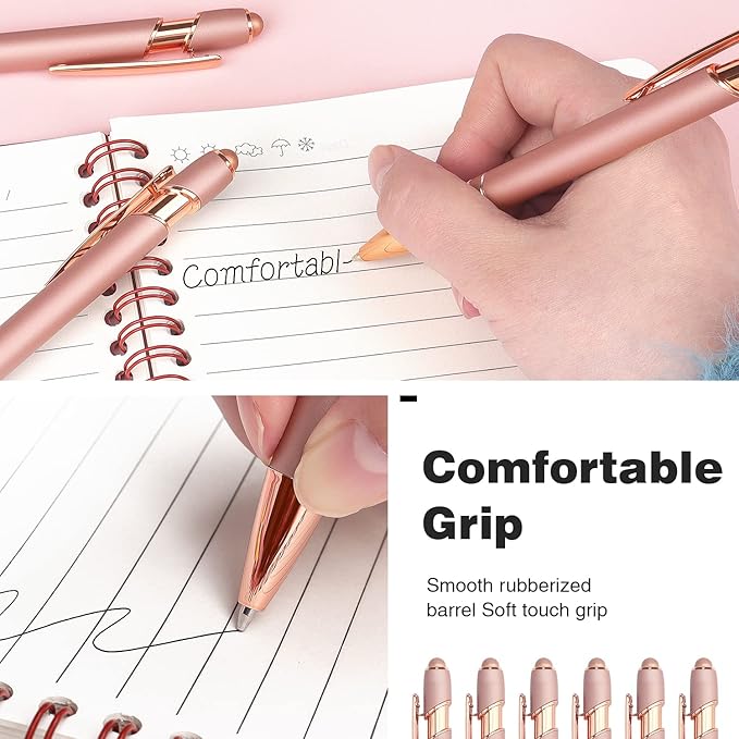 6 Pack Ballpoint Pen 2-in-1 Stylus Retractable Ballpoint Pen - Image 5