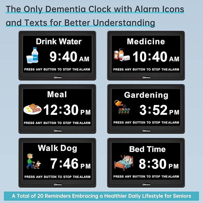 Soobest 12” Dementia Digital Clock - Image 3