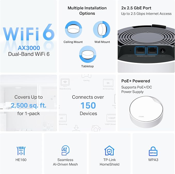 TP-Link AX3000 PoE Mesh WiFi - Image 3