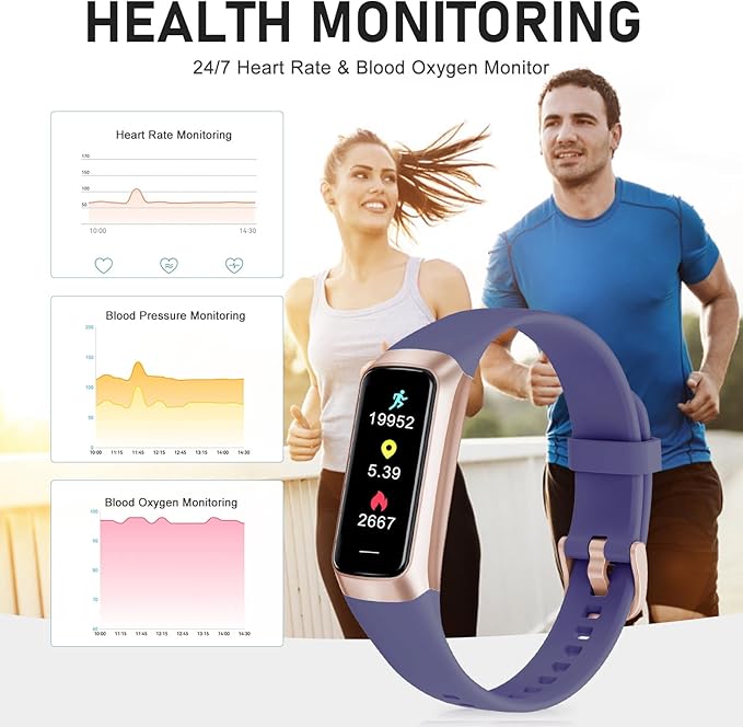 Fitness Tracker with 24/7 Heart Rate, Health Tracker with Step Counter Calories - Image 3