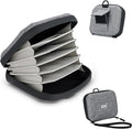 JJC Durable Hard Shell Lens Filter Case Up to 95mm, 4 Pockets Lens Filter by JJC