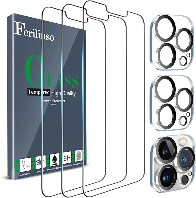 Ferilinso 3 Pack Screen Protector by Ferilinso