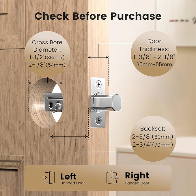 Smart Lock with Palm Vein, Keyless Entry Door Lock - Image 6