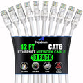 Maximm Cat 6 Ethernet Cable 12 ft by MaximmCable
