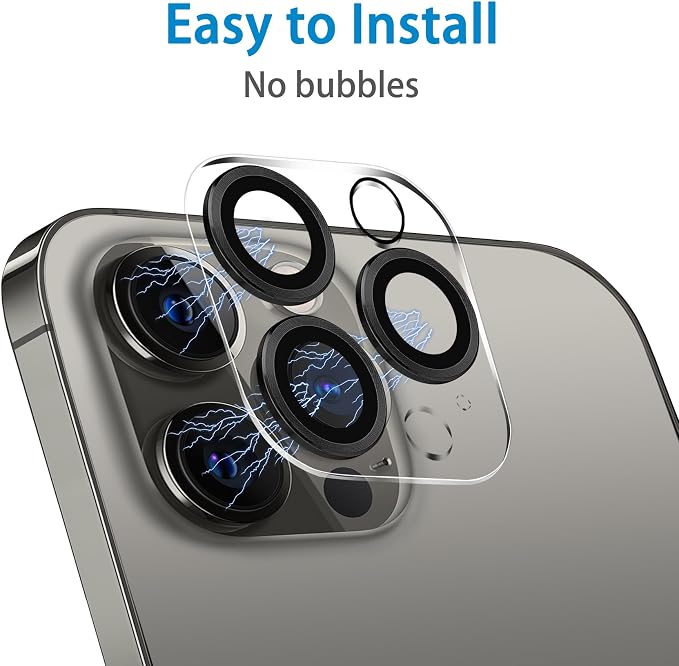 Dengduoduo 3 Pack Tempered Glass Camera Lens Protector - Image 6