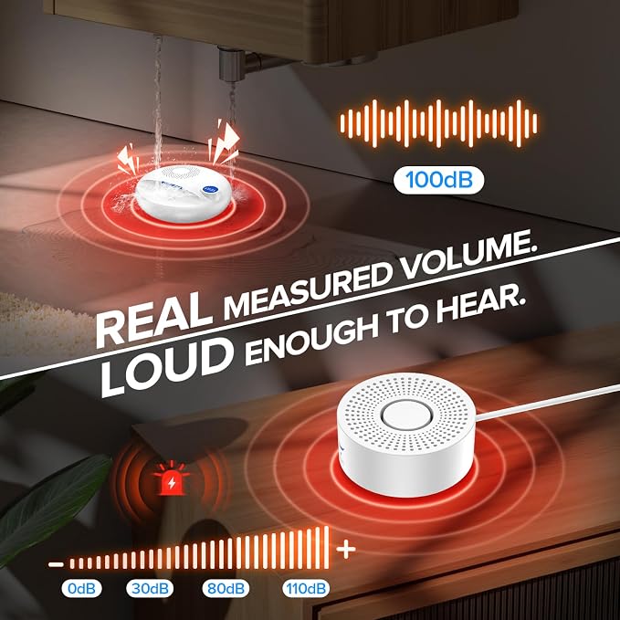 Nuleto WiFi Water Leak Detector 1s, Smart Water Sensor Alarm, Water Alarm - Image 7