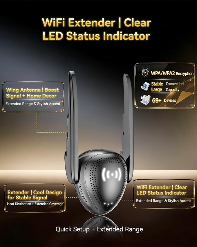 2026 Upgraded WiFi Extender for Home, High-Speed Wireless Internet Repeater - Image 7