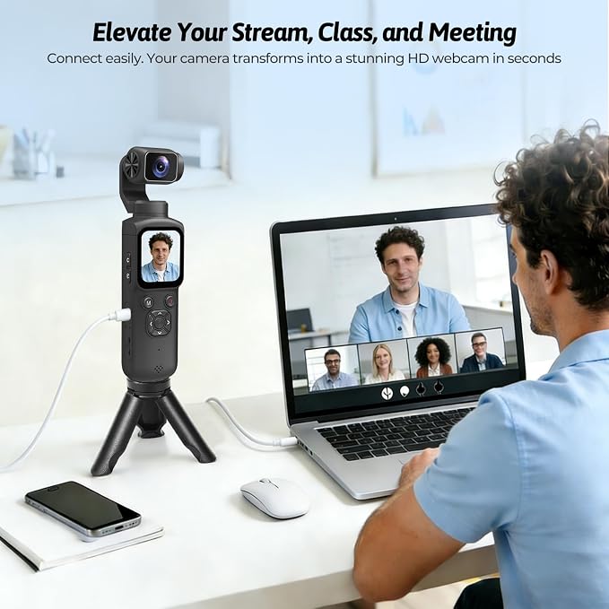 4K Vlogging Camera for YouTube, 75MP Pocket Digital Camera - Image 7