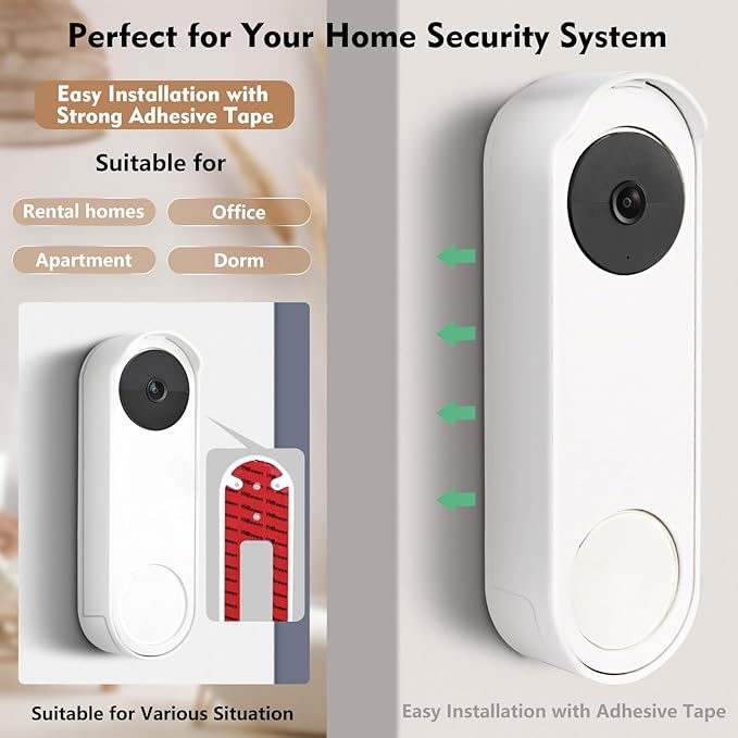 Anti-Theft No Drill Doorbell Mount Compatible - Image 3