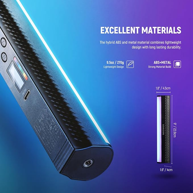 NEEWER RGB Light Wand, Magnetic Handheld Photography Video Light Stick - Image 7