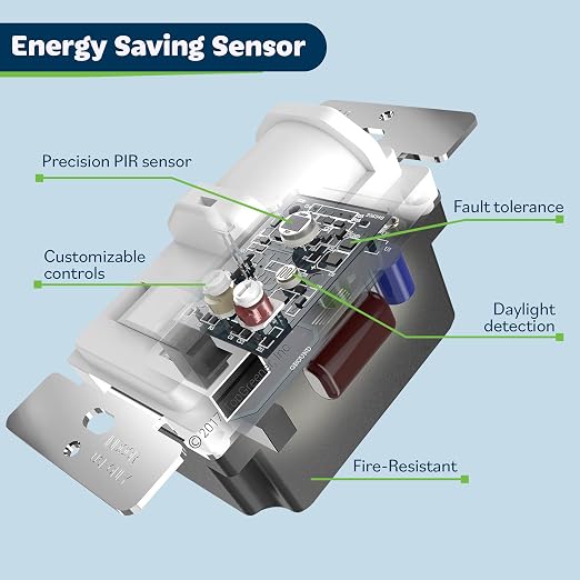TOPGREENER in Wall PIR Motion Sensor Light Switch, Single Pole Occupancy Sensor - Image 4