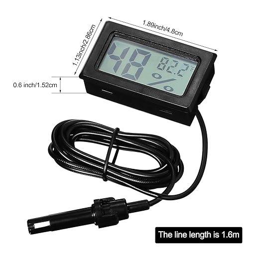 Weewooday Mini Digital Temperature Humidity Meters Gauge - Image 2