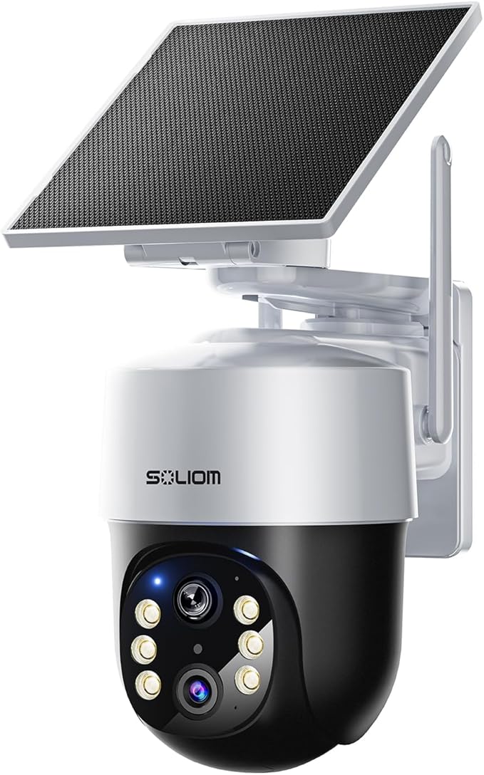 SOLIOM- True 4K HD Security Cameras Outdoor Wireless, Add-On Camera, Solar by SOLIOM