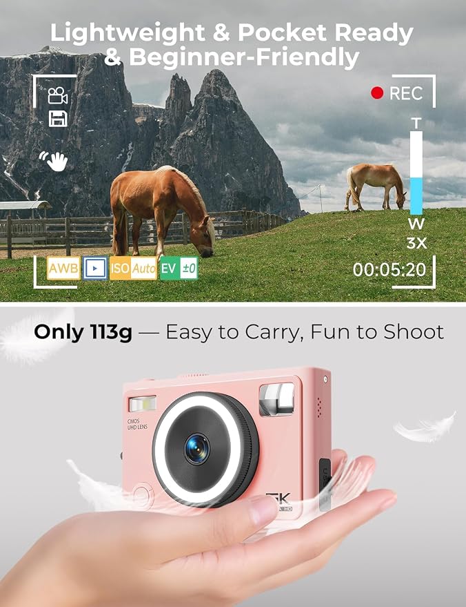 5K Digital Camera – 64MP Autofocus Beauty Camera - Image 2