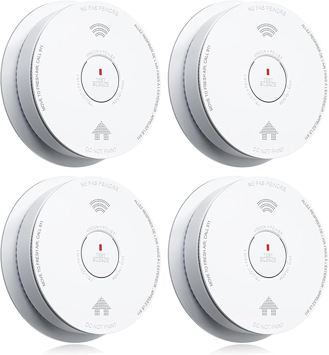 SITERWELL Smoke Detector Combo Smoke & Carbon Monoxide Alarm, 10-Year Battery by SITERWELL