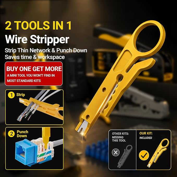 RJ45 Pass-Through Crimping Tool Kit - Image 4