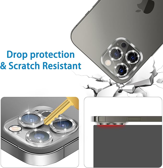 Dengduoduo 3 Pack Tempered Glass Camera Lens Protector - Image 3