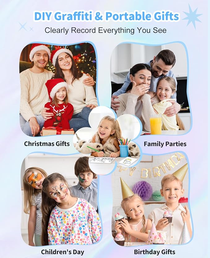 Kids Camera Instant Print, 48MP Dual-Lens Digital Camera - Image 7