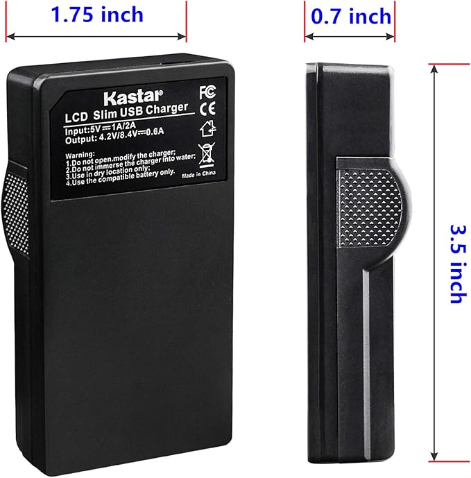 Kastar Battery & LCD Slim USB Charger - Image 4