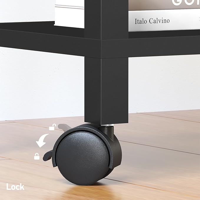 TUTOTAK 3 Tier Printer Stand, Rolling Printer Cart - Image 5