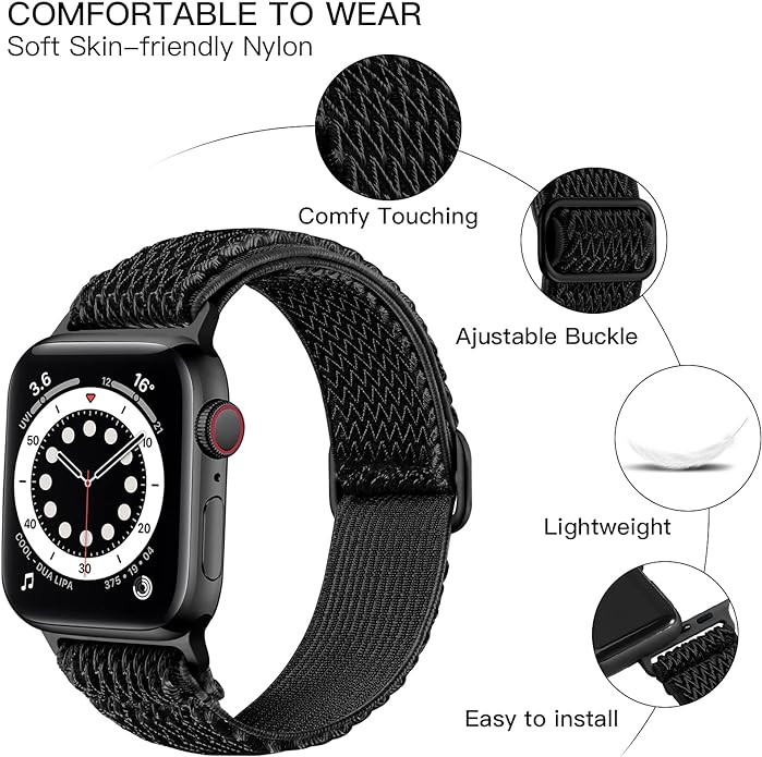 Lerobo Stretchy Nylon Solo Loop Band, Compatible - Image 2