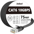Jadaol Cat 6 Ethernet Cable 75 ft, 10Gbps Support Cat8 Cat7 Network, Flat RJ45 by Jadaol