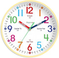 Roymnie Wall Clock 8 Inch for Kids Learning to Tell Time Easily Non Ticking by Unknown