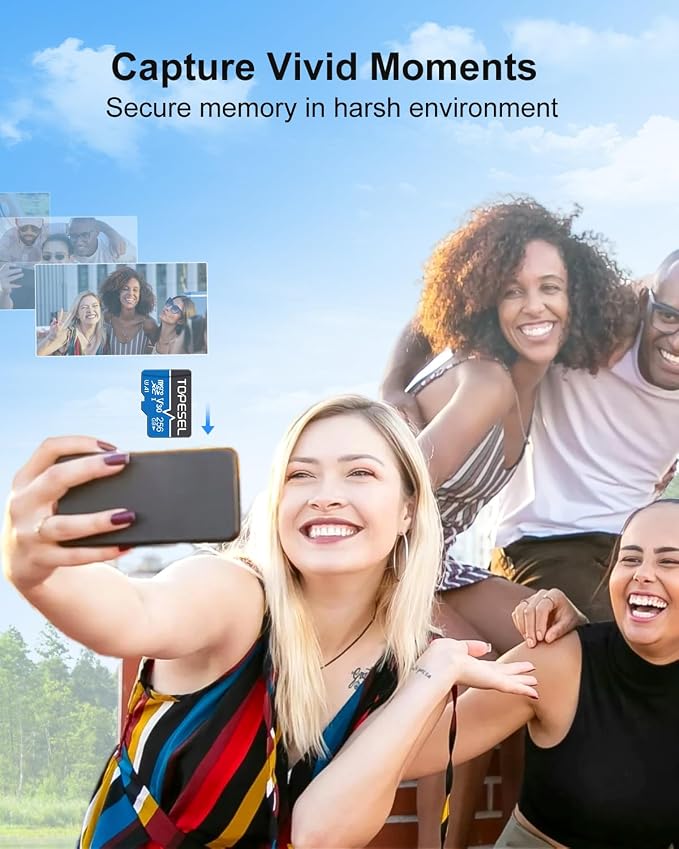 TOPESEL 256GB Micro SD Card 2 Pack, 4K UHD, U3 SDXC TF Card - Image 5