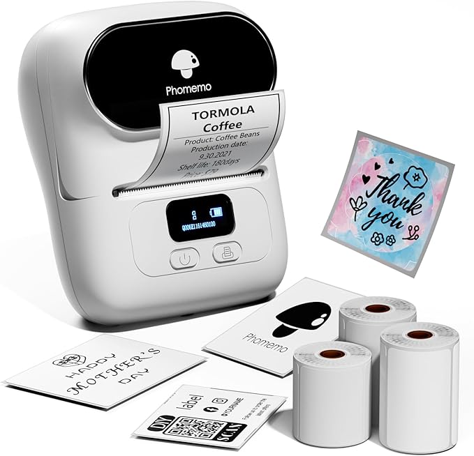 Phomemo Label Maker Machine- M110 Upgraded Bluetooth Label Printer by Phomemo