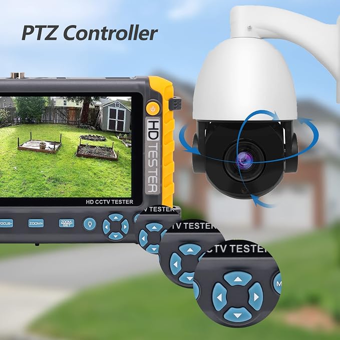 Anpviz 5 Inch 4 in 1 CCTV Monitor Tester, AHD/TVI/CVI/CVBS Coaxial Analog Video - Image 5