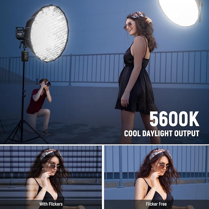 NEEWER FS150 LED Video Light 2.4G/APP Control, 130W 5600K COB Daylight Silent - Image 4