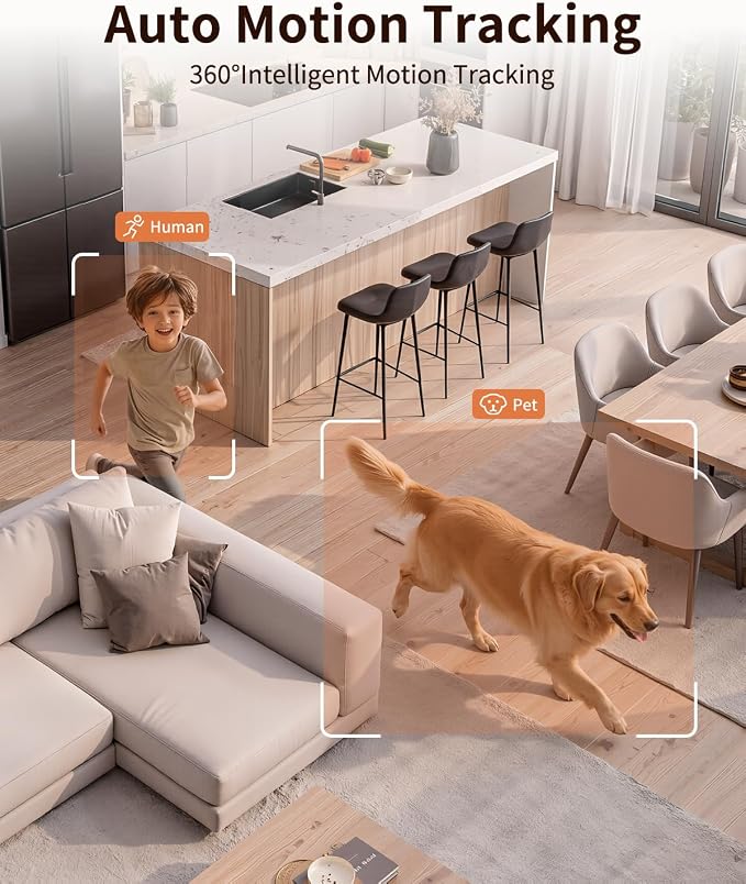  Indoor Cameras for Home Security, Auto tracking, 5G&2.4G WiFi Security - Image 3