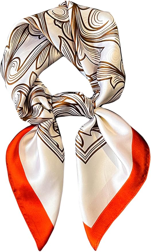 Silky Scarf for Women Lightweight Satin Bandanas Neck Hair Wrap For Sleeping by OnllhNiceScarfForWomen