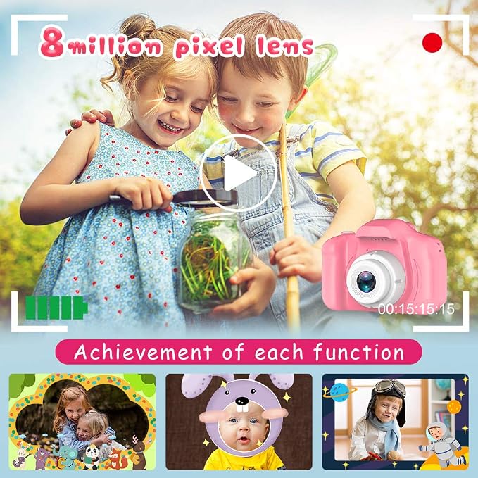 Seckton Upgrade Kids Selfie Camera, Christmas Birthday Gifts - Image 5